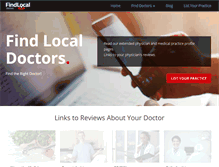 Tablet Screenshot of findlocal-doctors.com